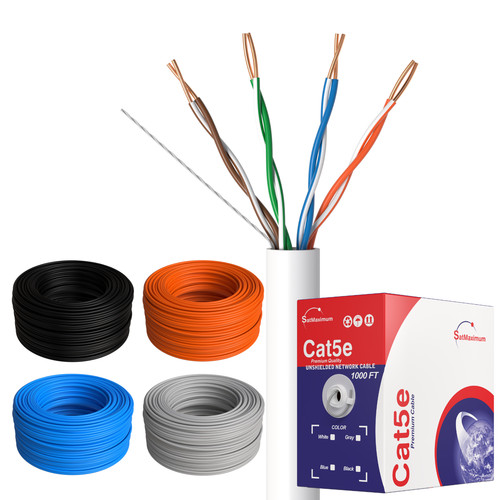 Cat5e cable 500ft 1000ft utp - 500ft,