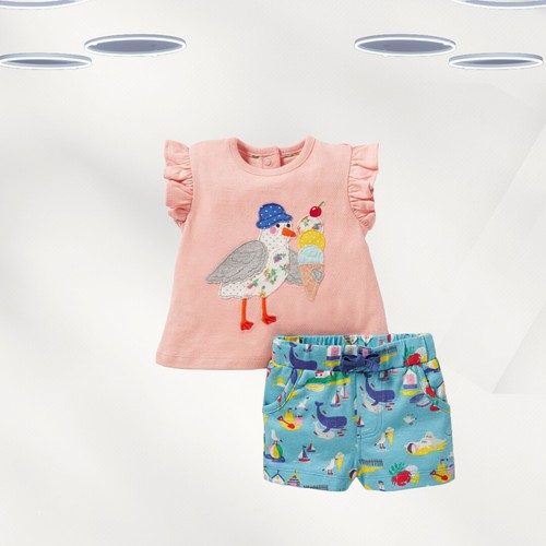 Baby boden frill - frill, bird