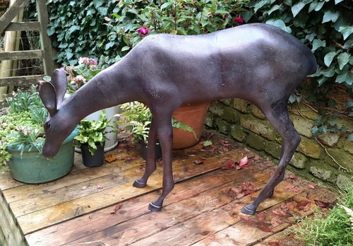 Doe deer garden - garden, sculpture