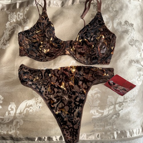Devore bra 34c brown - bra,