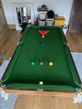 Slate Bed Snooker Pool / Table 6 Foot. Hand Made Superb Quality. Ping Pong. VGC