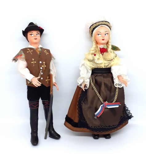 Two vintage folk costume - two,