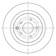 Borg & Beck 2 x Brake Disc Set