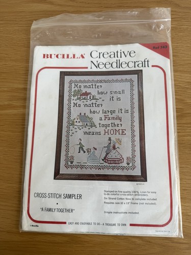 Bucilla cross stitch sampler - cross, a