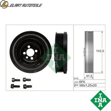 BELT PULLEY SET CRANKSHAFT 544 0182 20 FOR SEAT TOLEDO/IV IBIZA/ST VW  