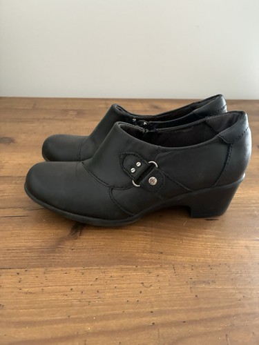 Clark black leather shoe - clark’s,