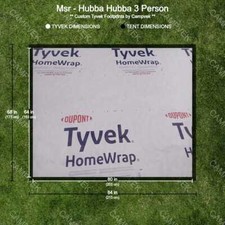 Tyvek Footprint for the Msr Hubba Hubba 3 Person Tent