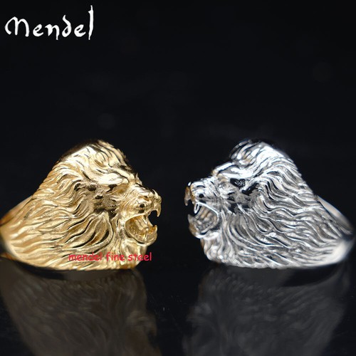 Mendel gold plated mens lion - gold,