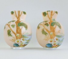 Pair of Vintage 6" Milk Glass