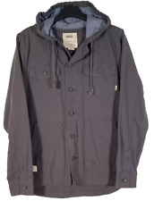 Vans Canvas Jacket Medium Lismore Hooded Skater Casual Anorak Coat Cotton Parka