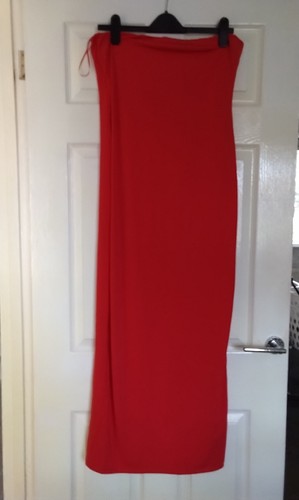 Ladies red boob tube - red,