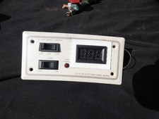 Caravan battery/car switch over, led battery condition indicator,pump