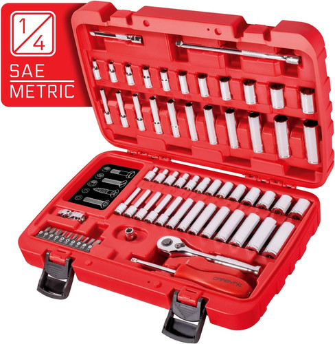 Piece drive socket - 65-piece, in.