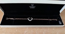 Warren James Rose Gold Heart Bracelet with Swarovski crystals with box. Never wo