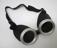 Vintage 50s/60s Welders Goggles - Motorcycle Steampunk Aviator - Green - England