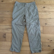 ExOfficio Buzz Off Trousers Men’s Medium Beige Utility Convertible Insect Cargo