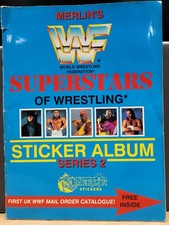 WWF 1992 Merlin Sticker Album 100% Complete WWE Hulk Hogan Bret Hart Sid LOD