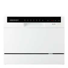 Cookology CTTD6WH Freestanding Compact Table Top Dishwasher, 6 place settings