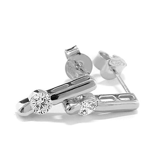 Single brilliant diamond stud - diamond,