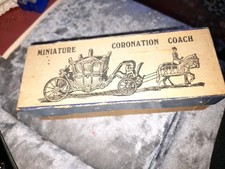 Miniature  Coronation Coach Boxed Vintage