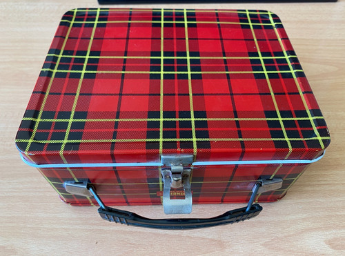 Vintage thermos metal lunchbox - thermos,