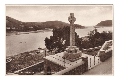 Salcombe war memorial 1940 s - memorial,