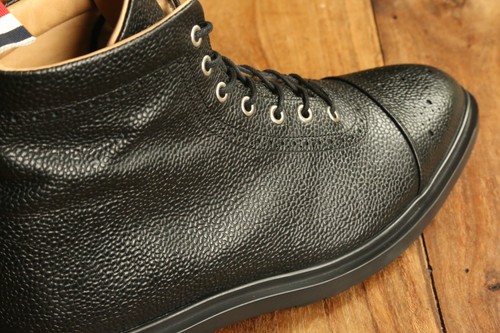 Thom browne black grain boots - thom,