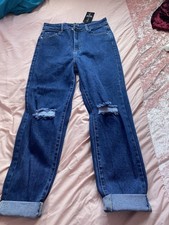 Rip Jeans Three Quarter Length