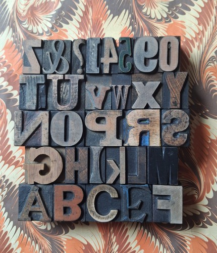 Vintage wooden letterpress - vintage,