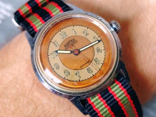 Roamer watch vintage - roamer, military