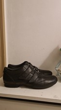 Geox Respira Men's Casual-Formal Leather Black Confort Shoe Size UK 8 EU Size 42