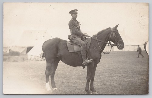Rppc ww1 british - army, officer