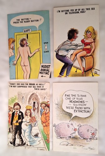 Vintage postcard saucy - vintage,