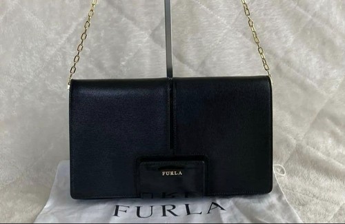 Furla black shoulder - furla,