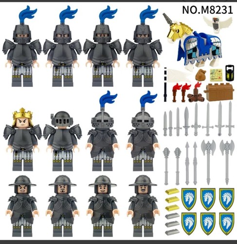 Set medieval white - of,