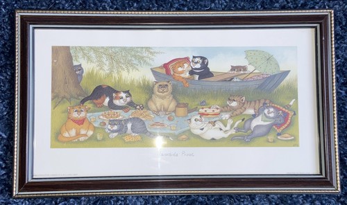 Framed print riverside - framed,