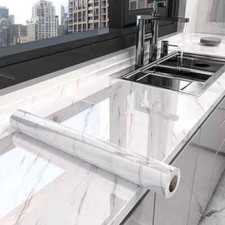 Kitchen Worktop Covering Vinyl Wrap Cupboard Door Marble Stickers Self Adhesive