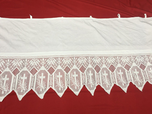 Altar frontal whit lace