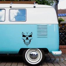 Skull sticker car caravan - skull,