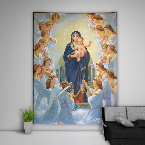 Virgin mary tapestry - virgin,