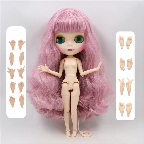 Blyth doll pink hair bjd - 1/6,