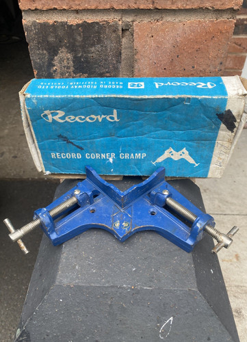 Vintage record corner - record, clamp