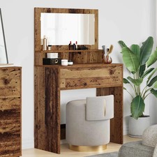 Bedroom Dressing Tables with Drawer Old Wood 80 x 39.6 x 135 cm vidaXL