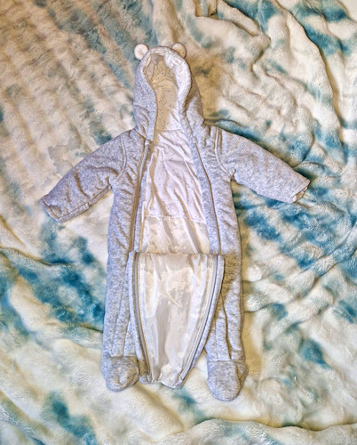 Grey hooded fleece lined - hooded,