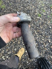  Vintage Motorcycle Alloy Twin Pull MX Race Twist Throttle 7/8 Used Period Piece