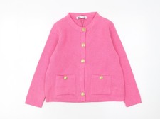 Zara Women Pink Cardigan S