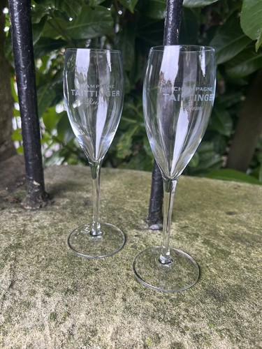 Taittinger champagne flutes - champagne,