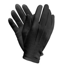 Black Cotton Gloves - men's &