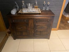 antique dark oak sideboard