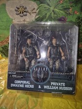 RARE NECA ALIENS CORPORAL DWAYNE HICKS + PRIVATE WILLIAM HUDSON Boxed Incomplete
